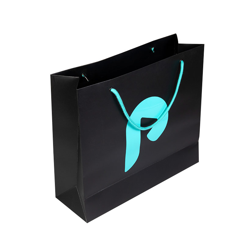 Custom Black Garment Paper Bag for Clothing Packaging