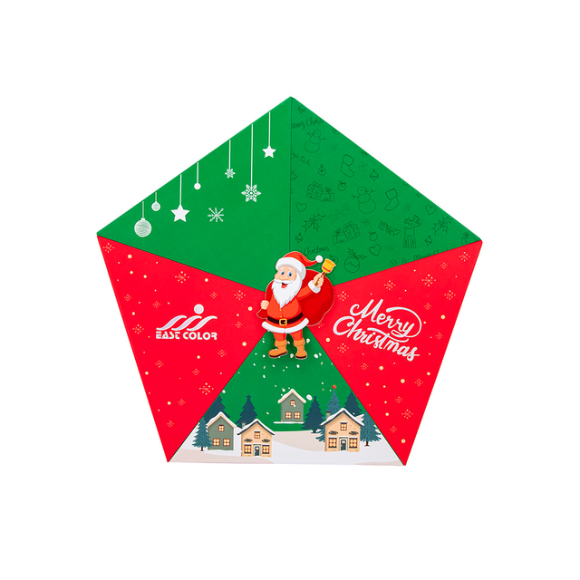 Five-pointed Star Illuminated Advent Calendar Box