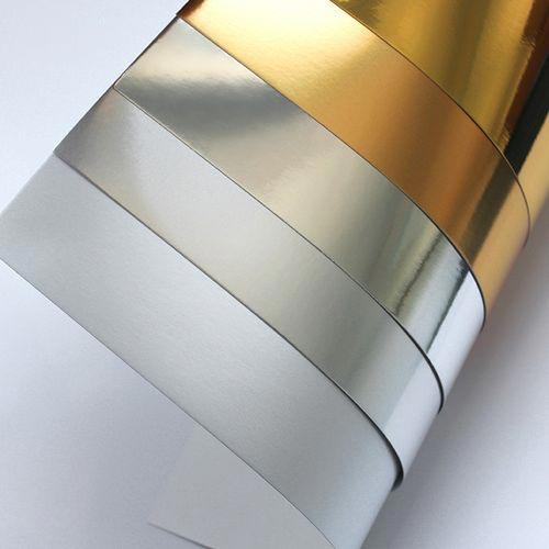 Gold and silver cardboard