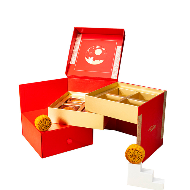 Food Packaging Customized Mooncake Gift Box Design Printed Logo