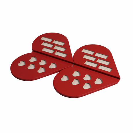 Red Heart Folder Pressed Powder Paper Box 