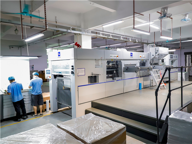 Die-cutting, hot stamping, and waste stripping machine