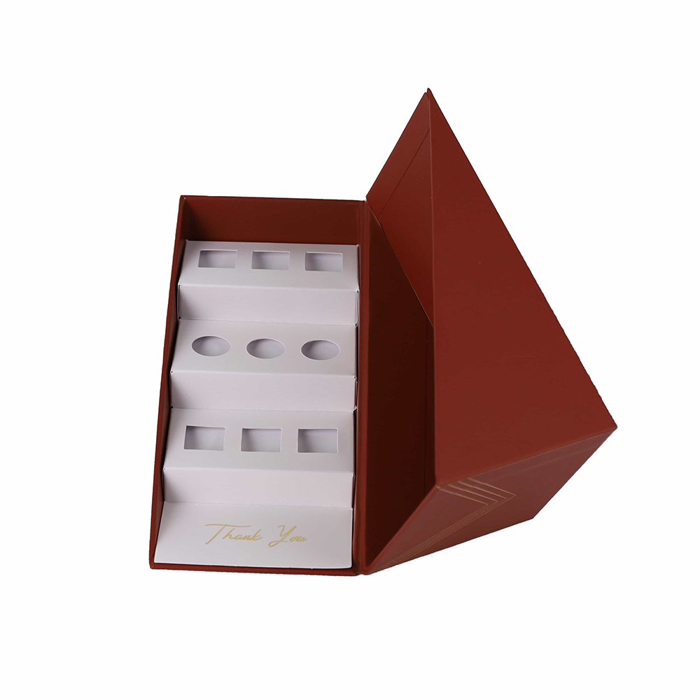 Customized Brown Lipstick Paper Gift Box